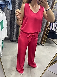 İpek Ayrobin Askılı Beli Lastikli Kadın 2’li Takım